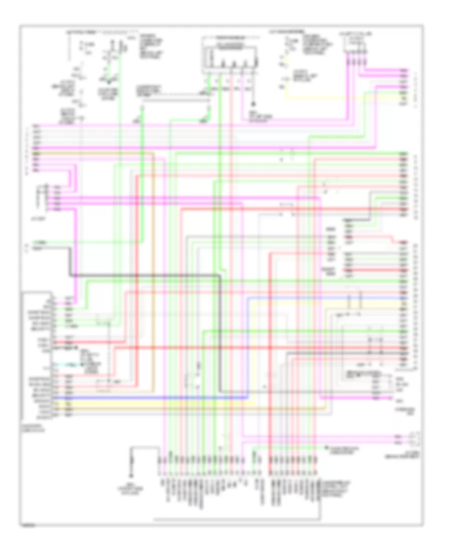 Radio Wiring Diagram, USA (3 of 7) for Acura RL 2010