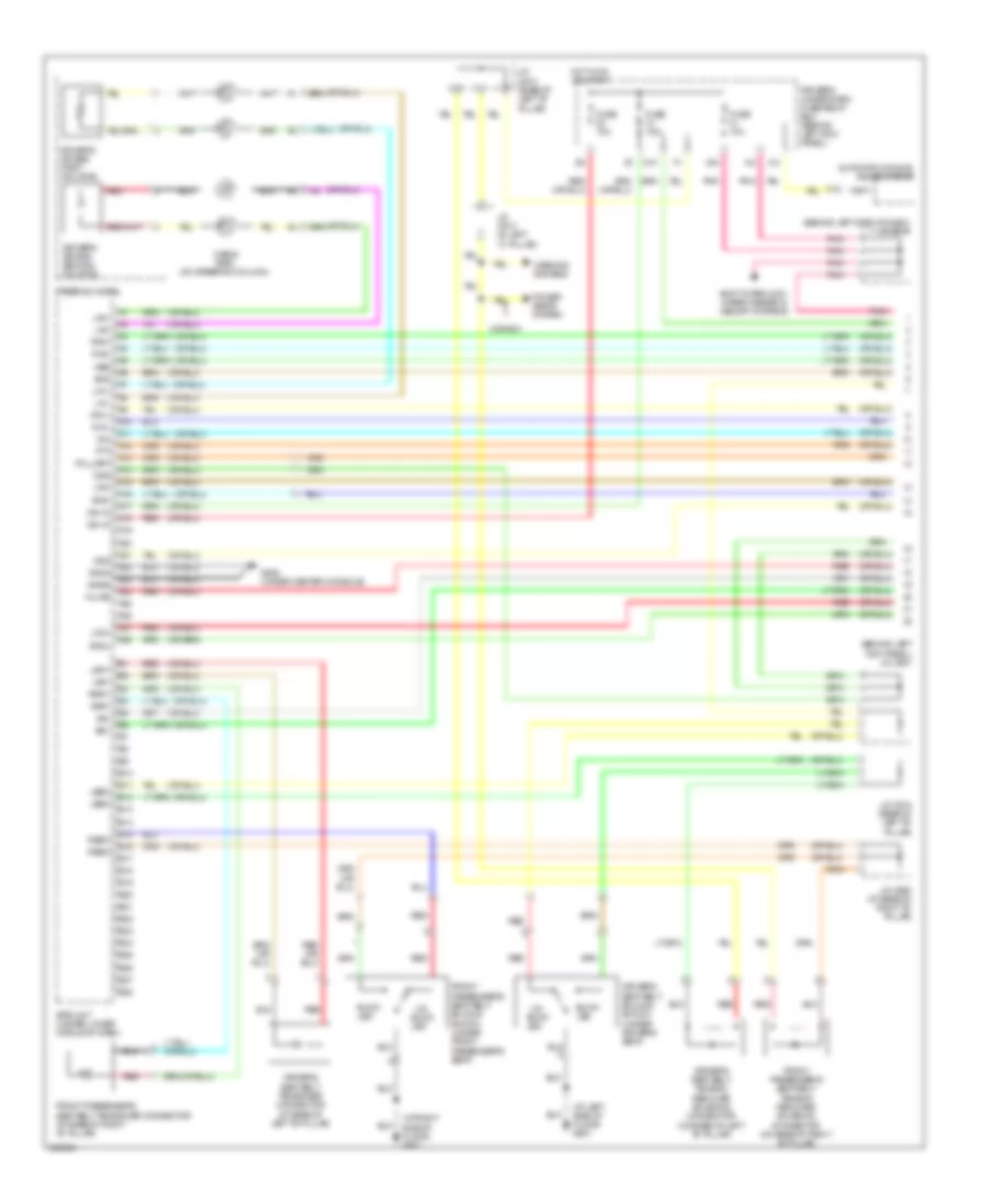 Supplemental Restraints Wiring Diagram 1 of 4 for Acura RL 2010