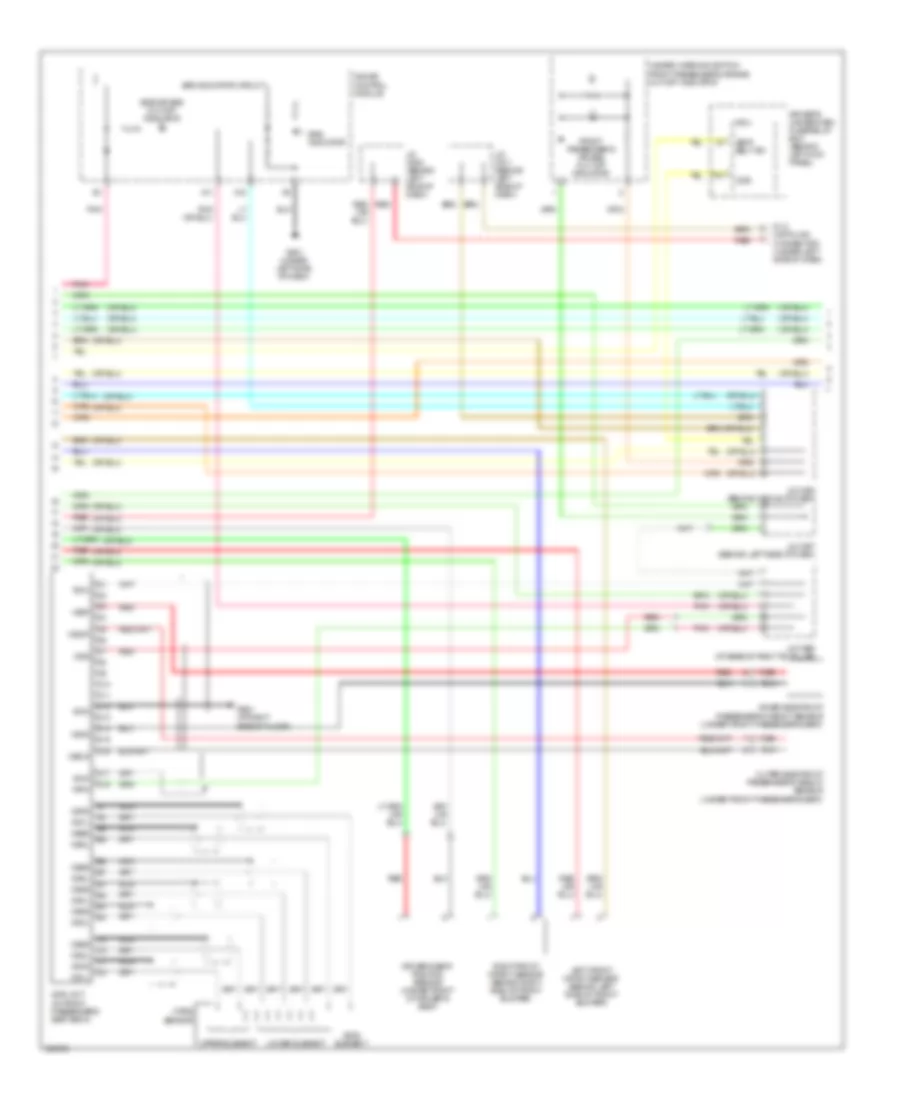 Supplemental Restraints Wiring Diagram 2 of 4 for Acura RL 2010