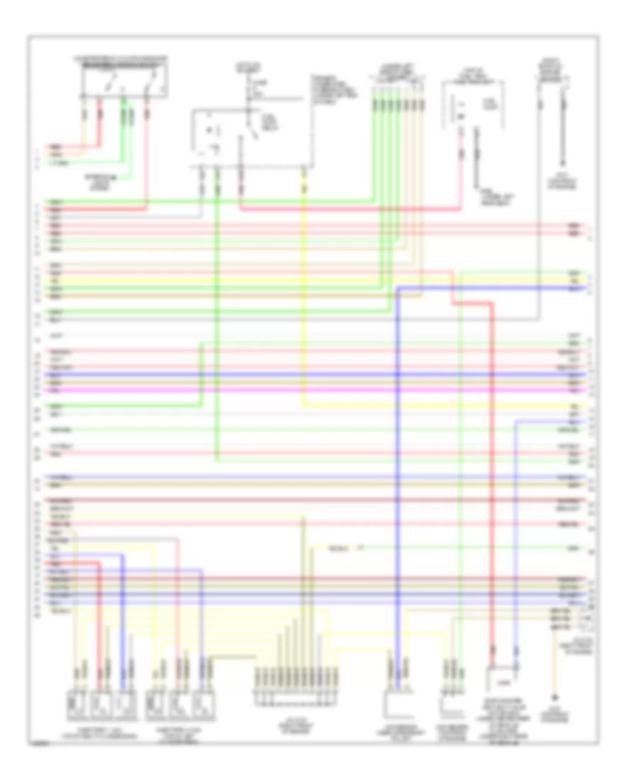 3.5L, Engine Performance Wiring Diagram (2 of 6) for Acura TL 2010