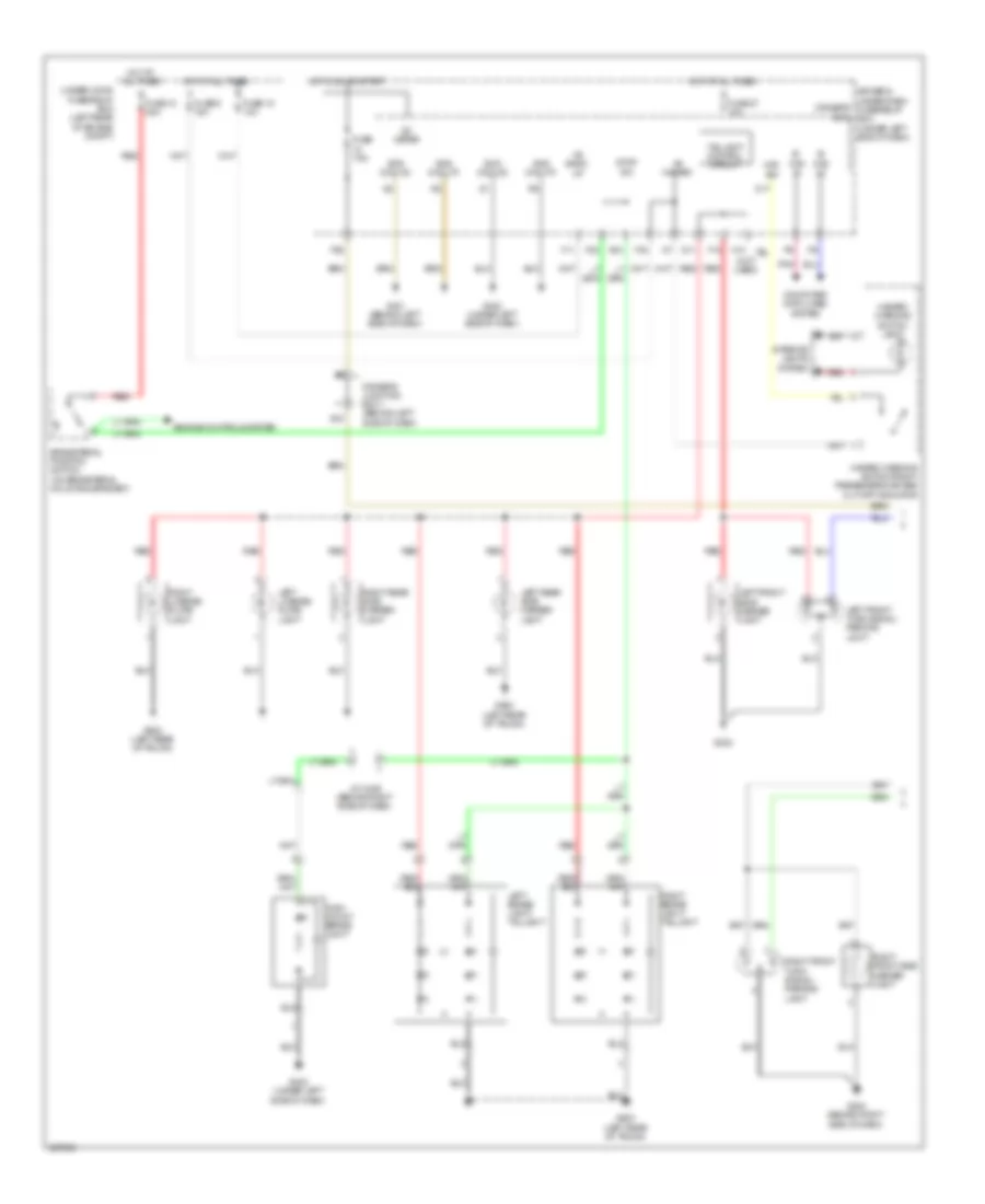 Exterior Lamps Wiring Diagram 1 of 2 for Acura TL 2010