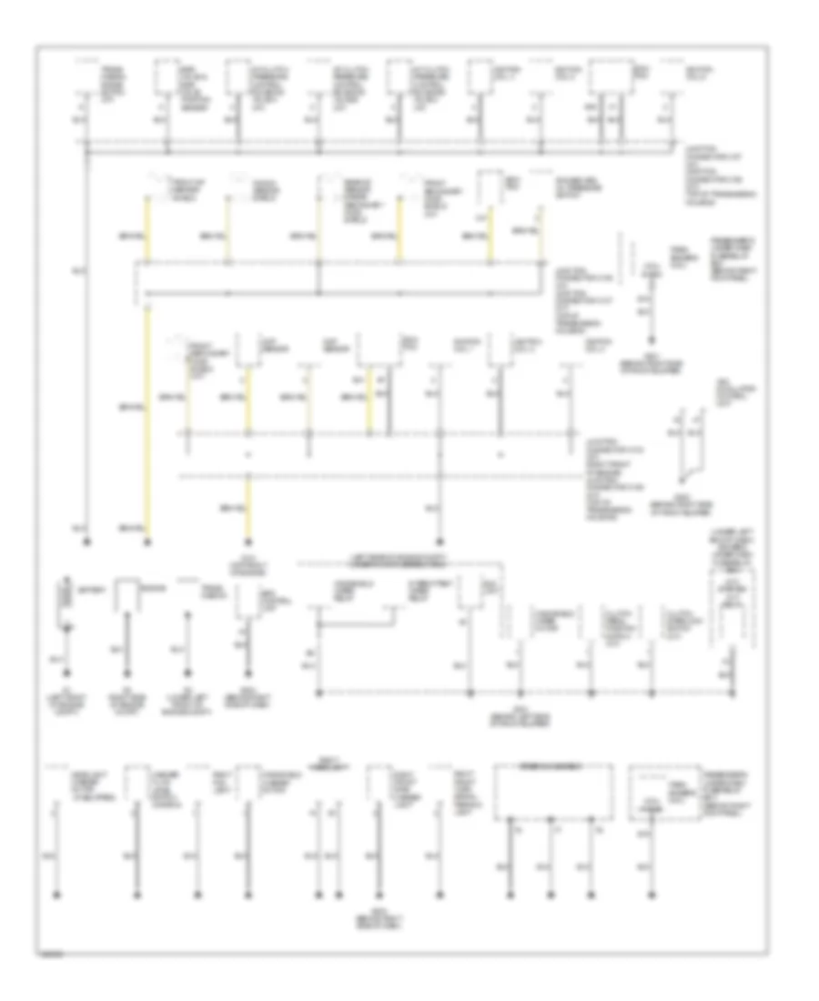 Ground Distribution Wiring Diagram 1 of 4 for Acura TL 2010