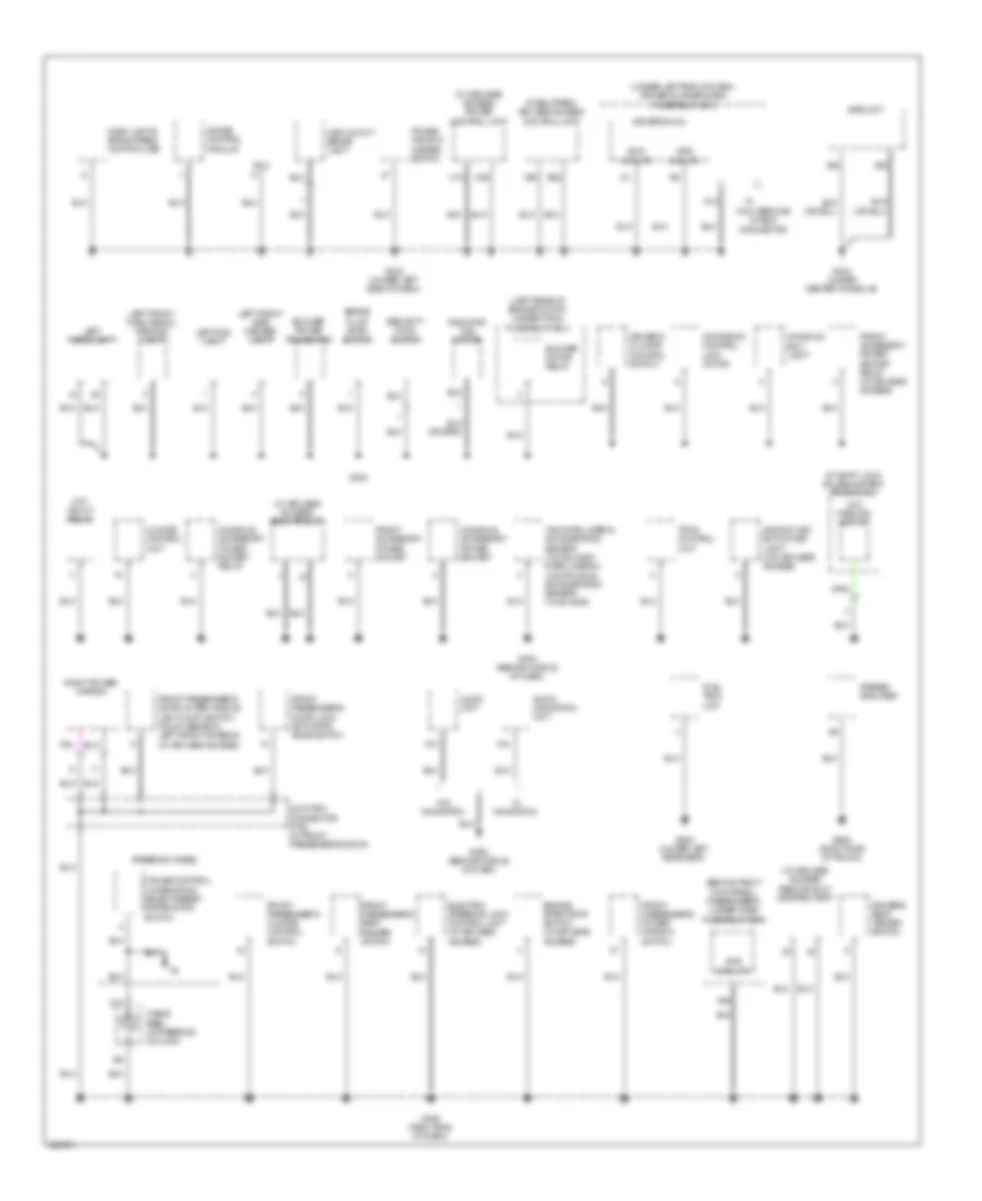 Ground Distribution Wiring Diagram (2 of 4) for Acura TL 2010