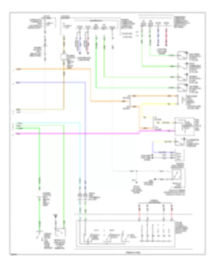 Instrument Cluster Wiring Diagram 2 of 2 for Acura TL 2010