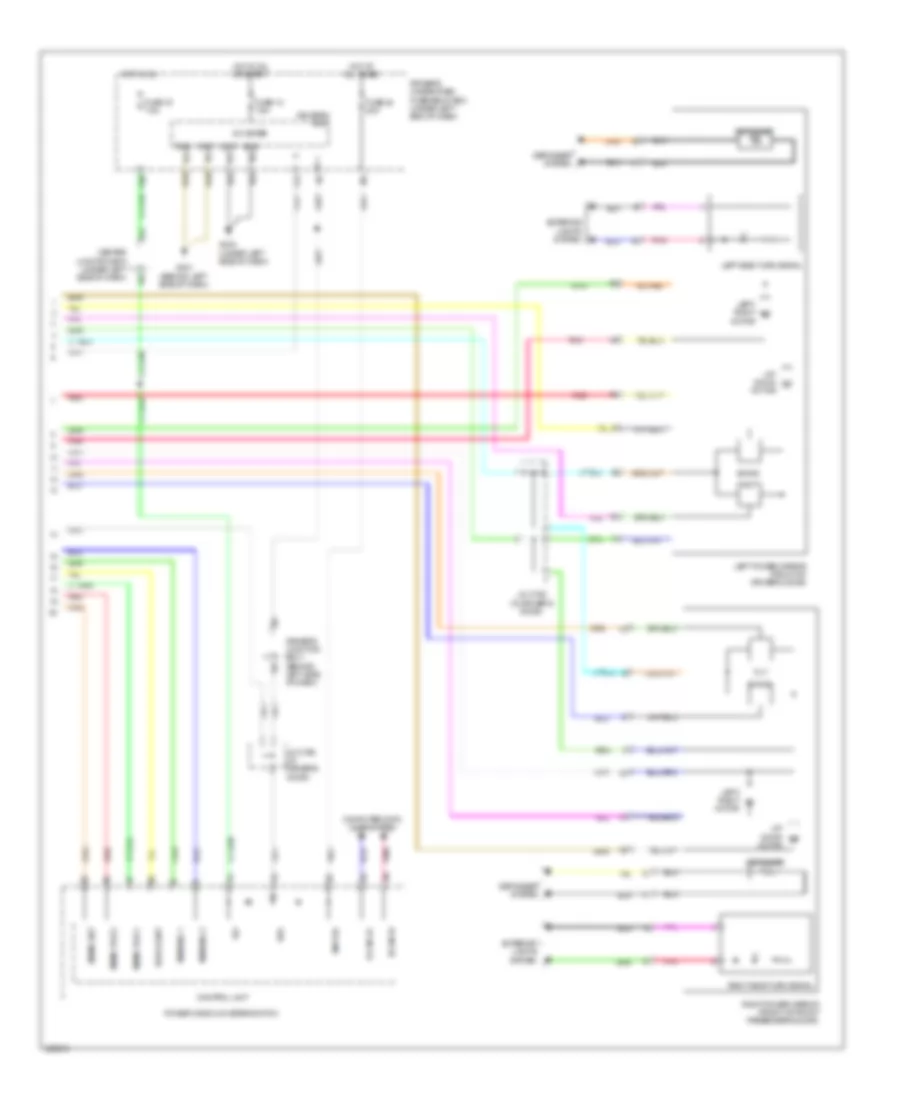 Memory Mirrors Wiring Diagram 2 of 2 for Acura TL 2010