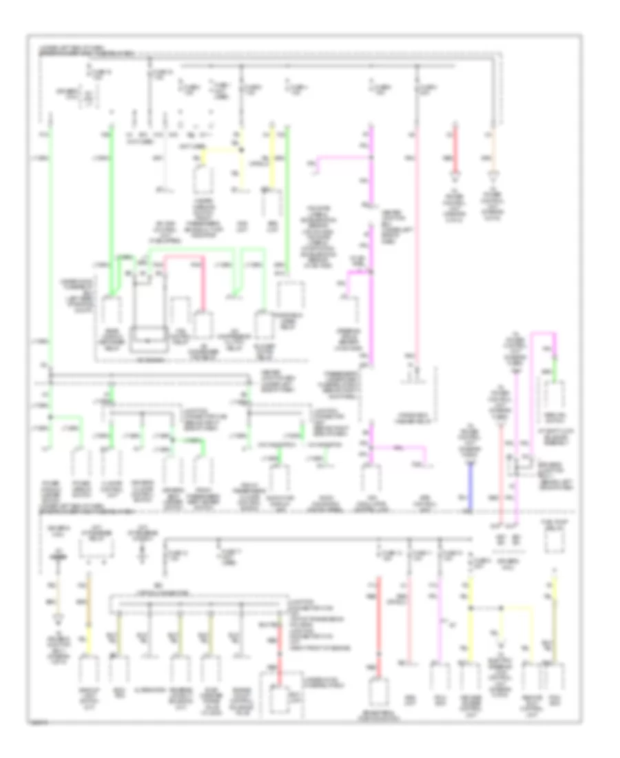 Power Distribution Wiring Diagram with Keyless Access 5 of 6 for Acura TL 2010