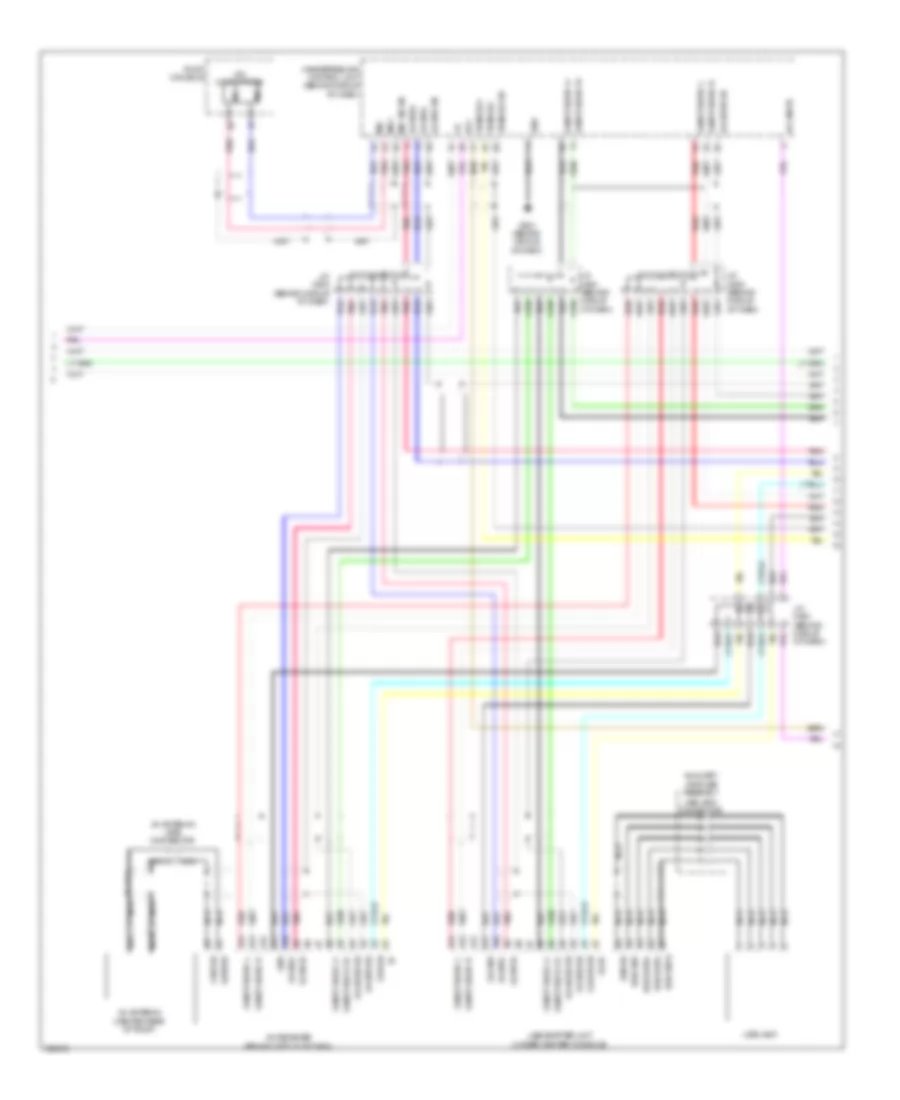 Radio Wiring Diagram, without Navigation (2 of 3) for Acura TL 2010