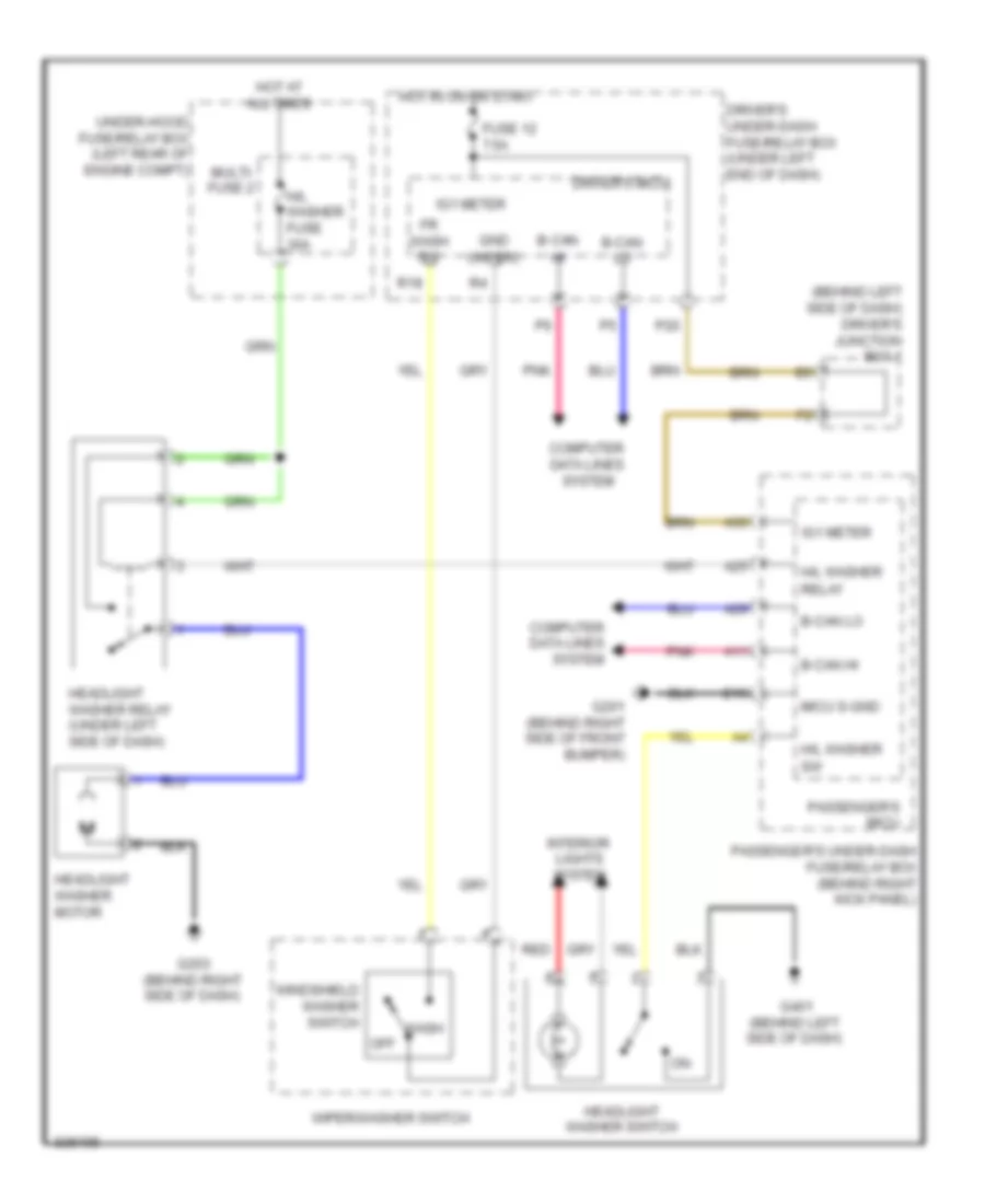схема шайбы фары для Acura TL 2010