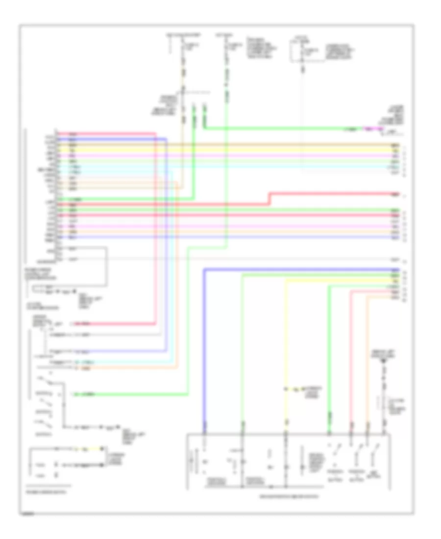 Memory Mirrors Wiring Diagram (1 of 2) for Acura TL SH-AWD 2010