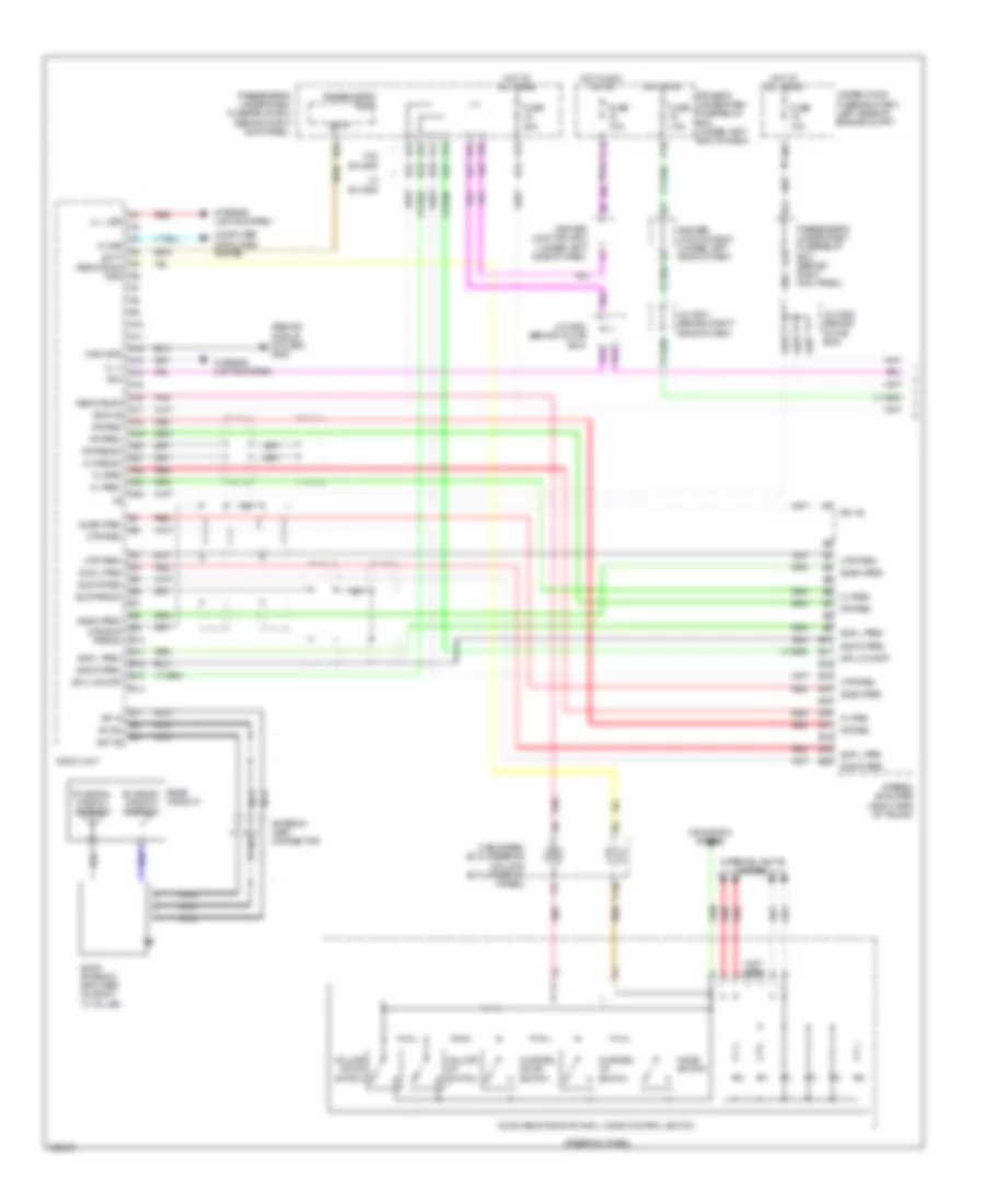 Radio Wiring Diagram, without Navigation (1 of 3) for Acura TL SH-AWD 2010