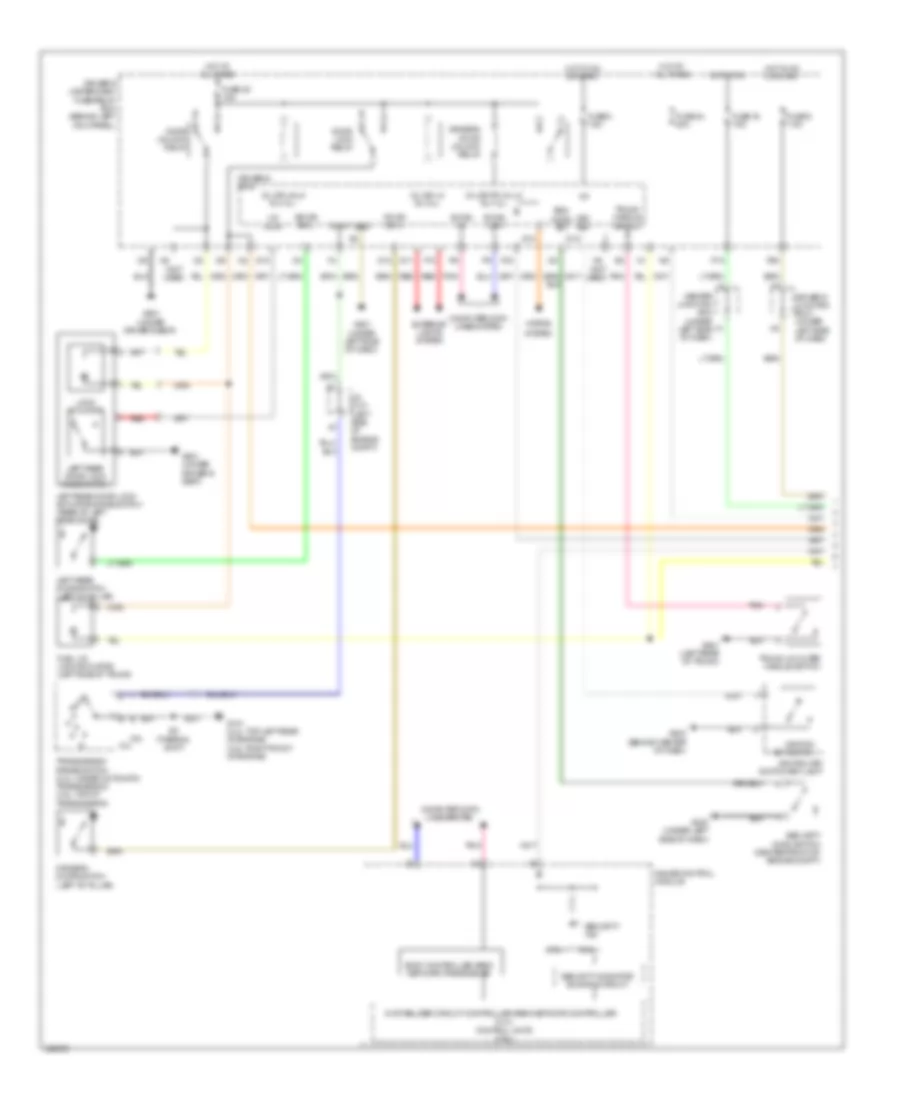 Forced Entry Wiring Diagram 1 of 2 for Acura TSX 2010