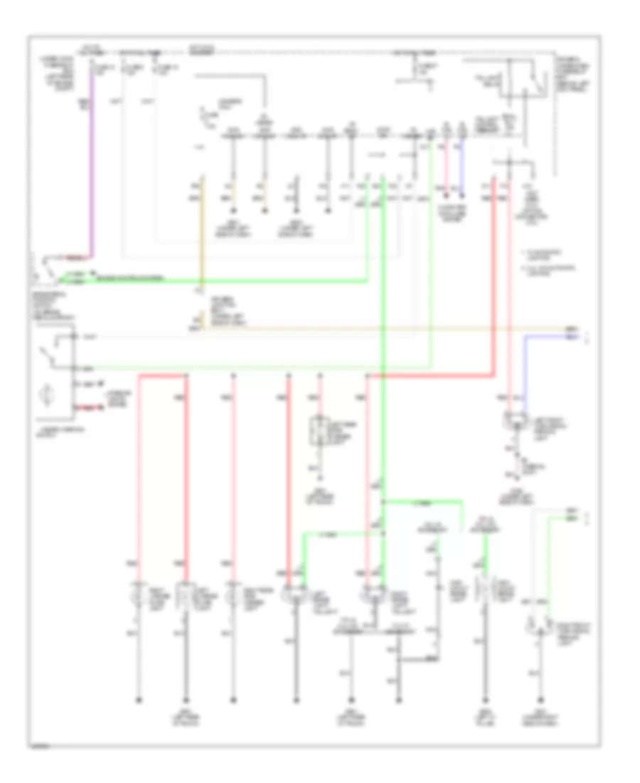 Exterior Lamps Wiring Diagram 1 of 2 for Acura TSX 2010