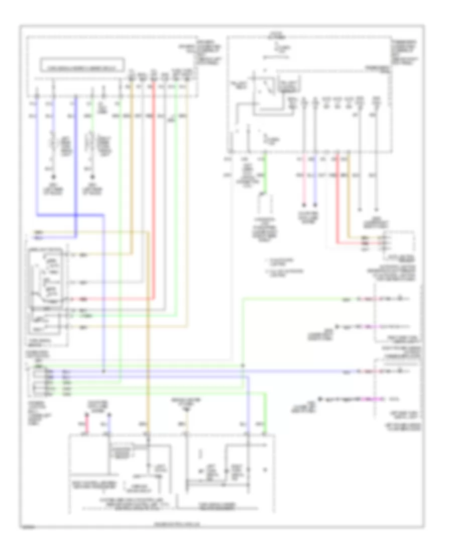 Exterior Lamps Wiring Diagram 2 of 2 for Acura TSX 2010