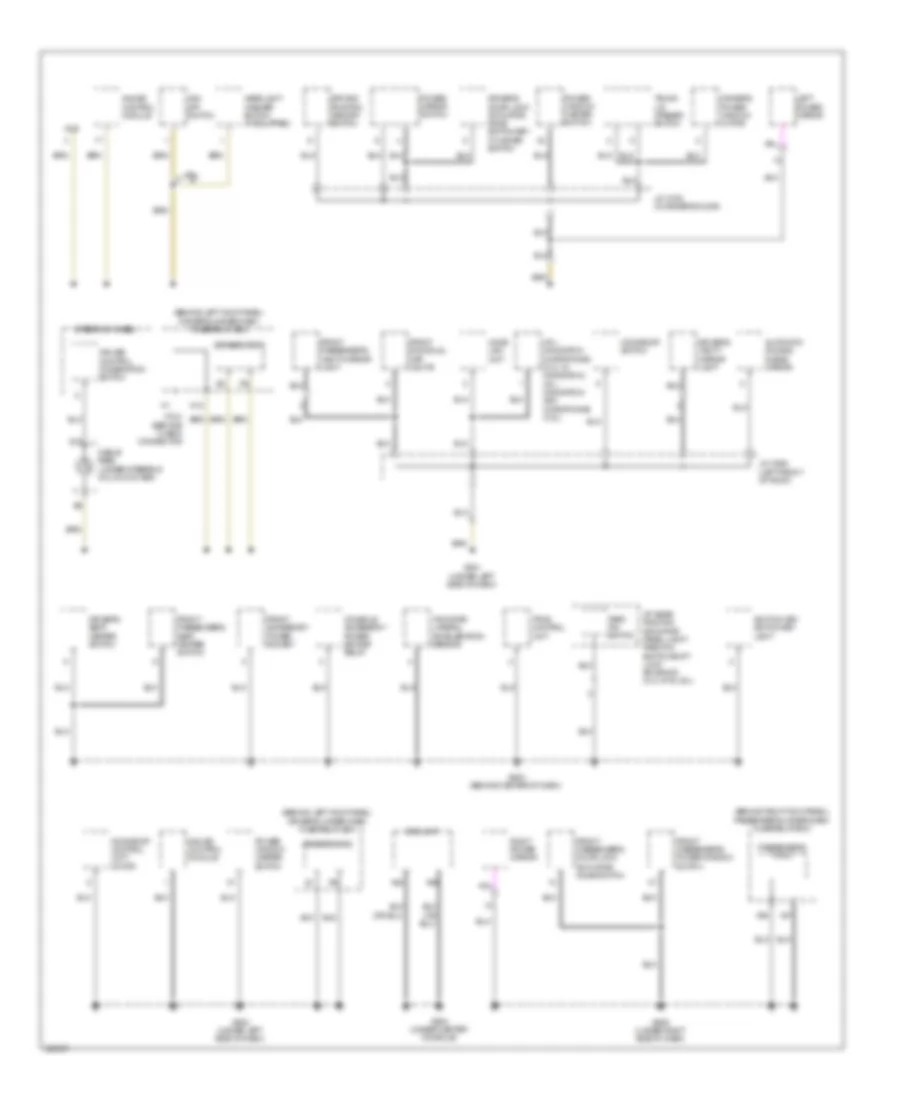 Ground Distribution Wiring Diagram 4 of 5 for Acura TSX 2010
