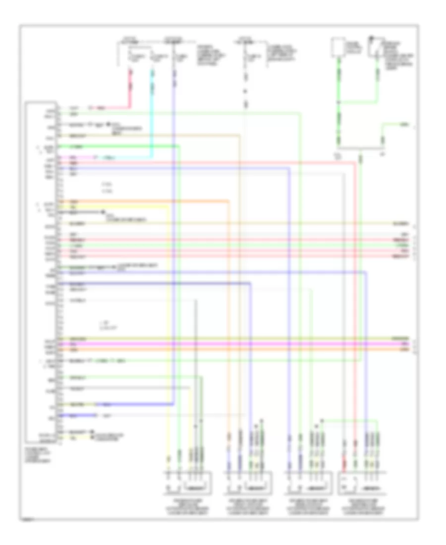 Memory Systems Wiring Diagram 1 of 2 for Acura TSX 2010
