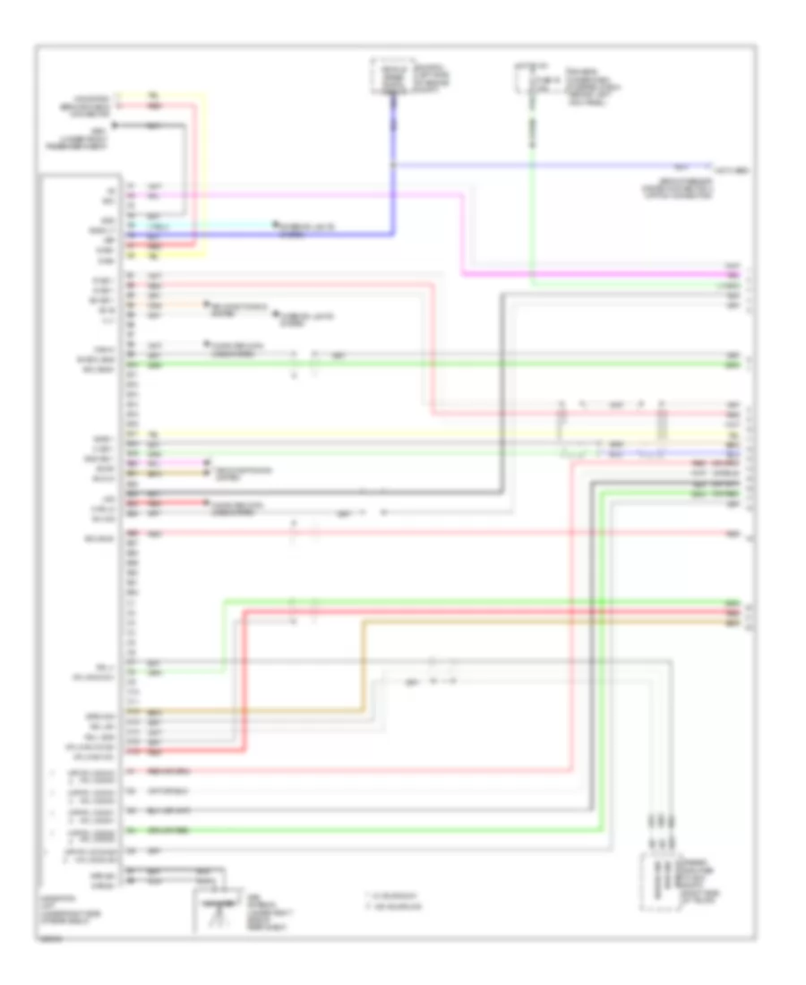 Navigation Wiring Diagram 1 of 4 for Acura TSX 2010