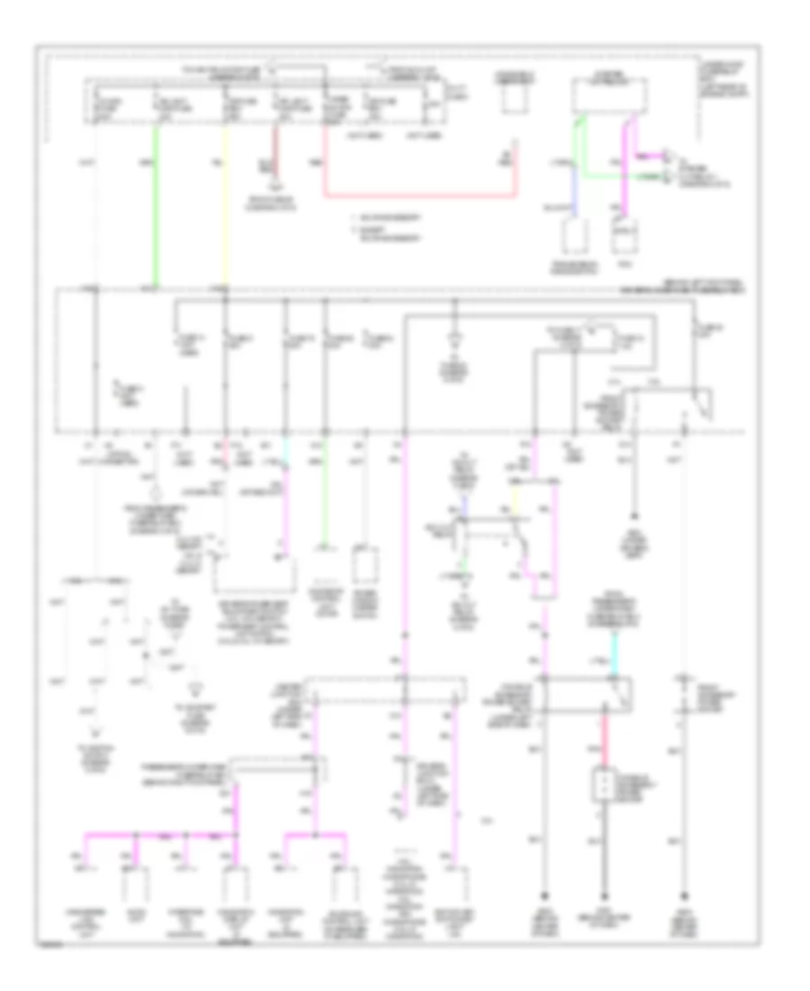 Power Distribution Wiring Diagram 4 of 6 for Acura TSX 2010