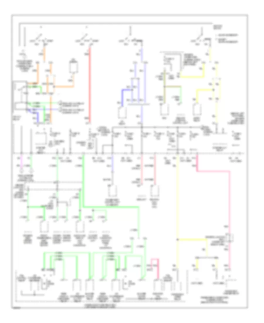 Power Distribution Wiring Diagram 5 of 6 for Acura TSX 2010