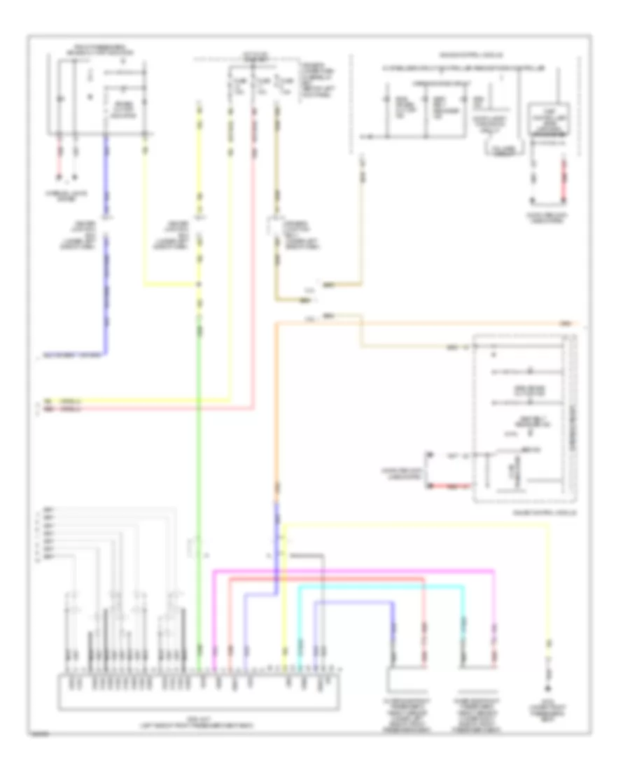Supplemental Restraints Wiring Diagram 2 of 3 for Acura TSX 2010
