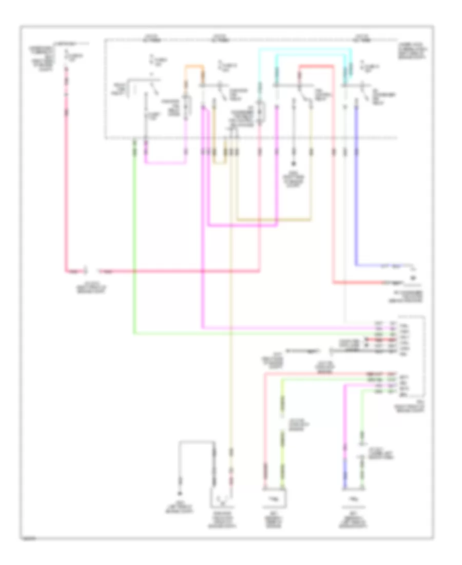 Cooling Fan Wiring Diagram for Acura MDX 2011