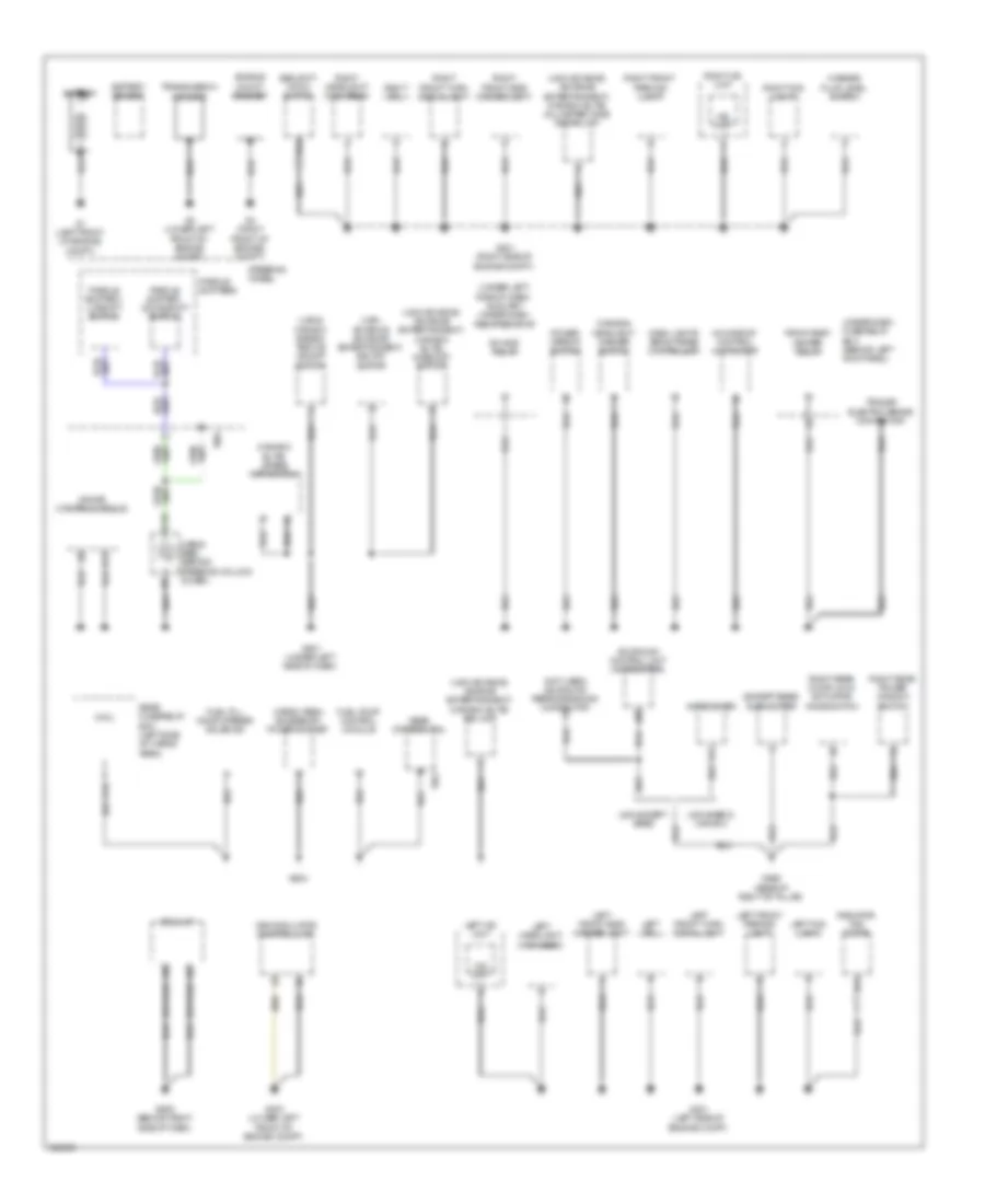 Ground Distribution Wiring Diagram 1 of 5 for Acura MDX 2011