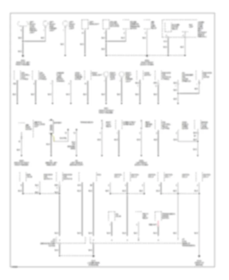 Ground Distribution Wiring Diagram 1 of 4 for Acura 3 2CL 2002
