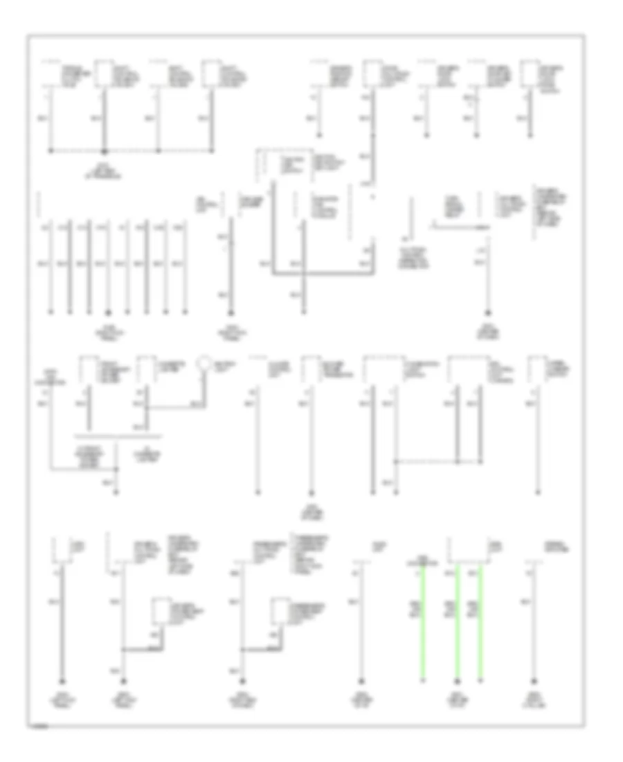 Ground Distribution Wiring Diagram 3 of 4 for Acura 3 2CL 2002