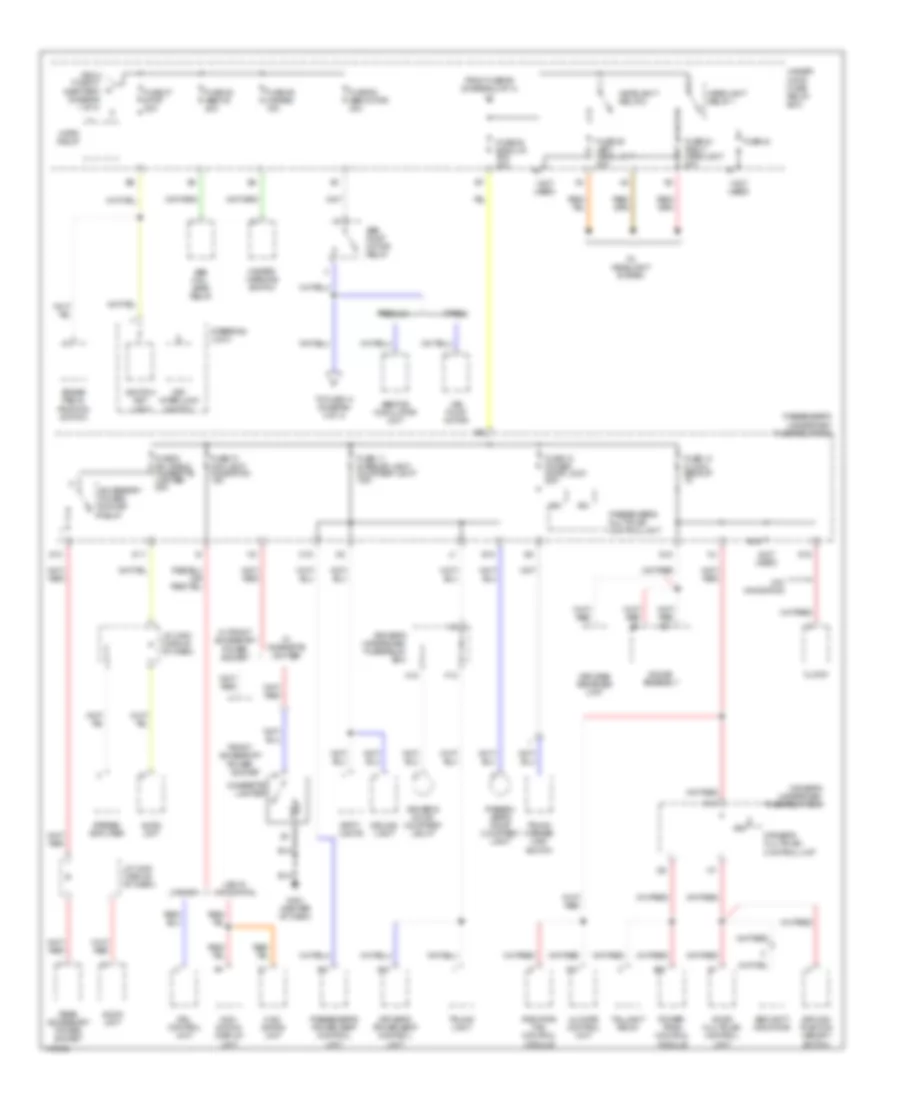 Power Distribution Wiring Diagram (3 of 4) for Acura 3.2CL 2002