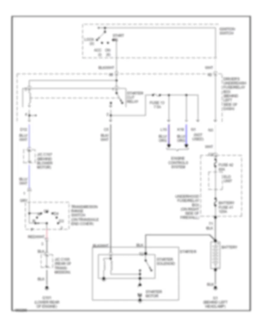 Starting Wiring Diagram for Acura 3 2CL 2002