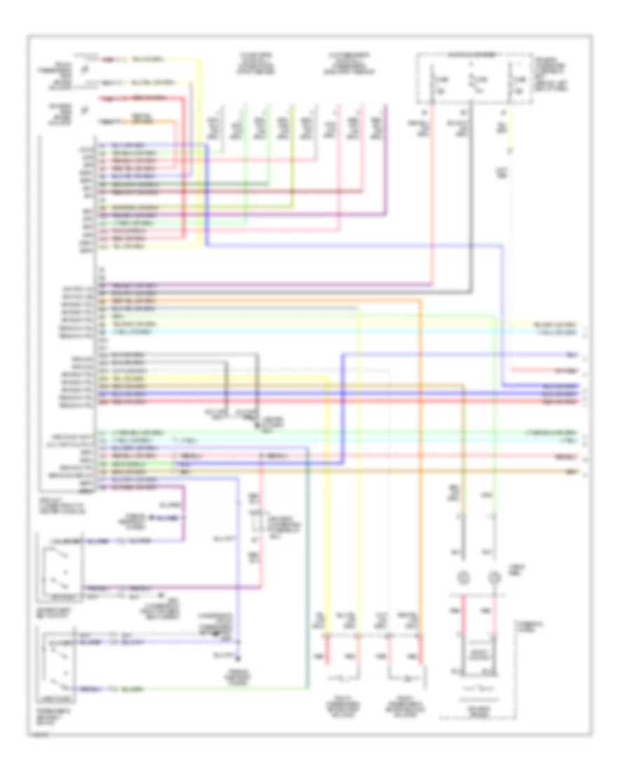 Supplemental Restraints Wiring Diagram 1 of 2 for Acura 3 2CL 2002