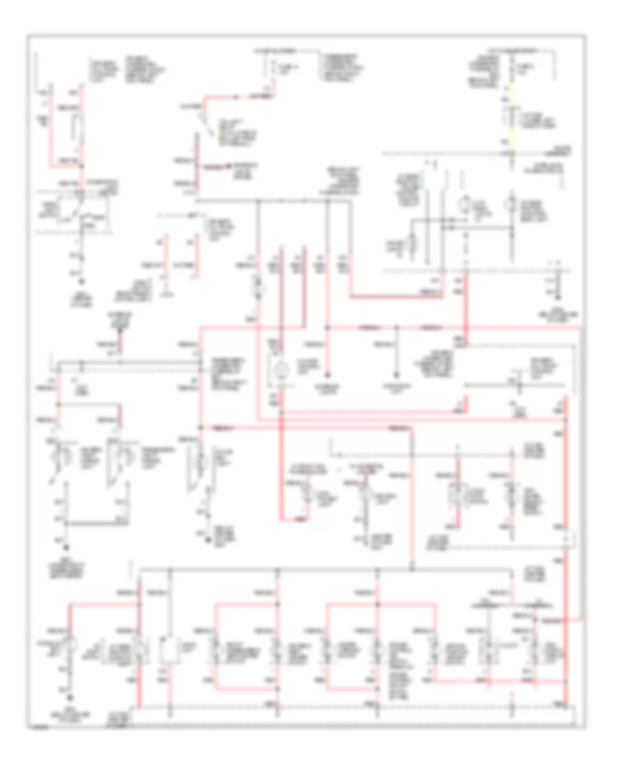 Instrument Illumination Wiring Diagram for Acura 3 2CL Type S 2002