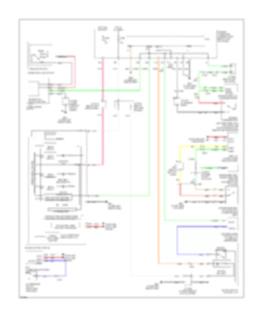 Chime Wiring Diagram for Acura RL 2011