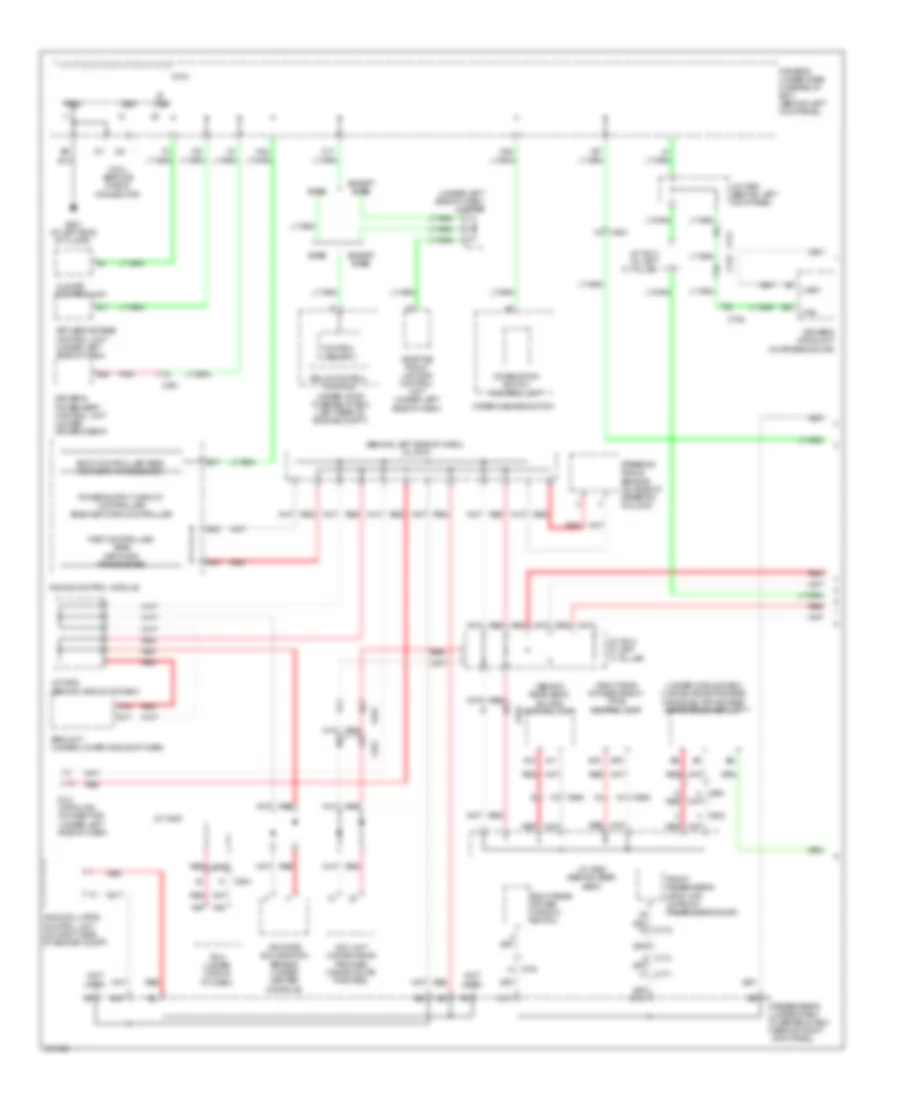 High Low Bus Wiring Diagram 1 of 2 for Acura RL 2011