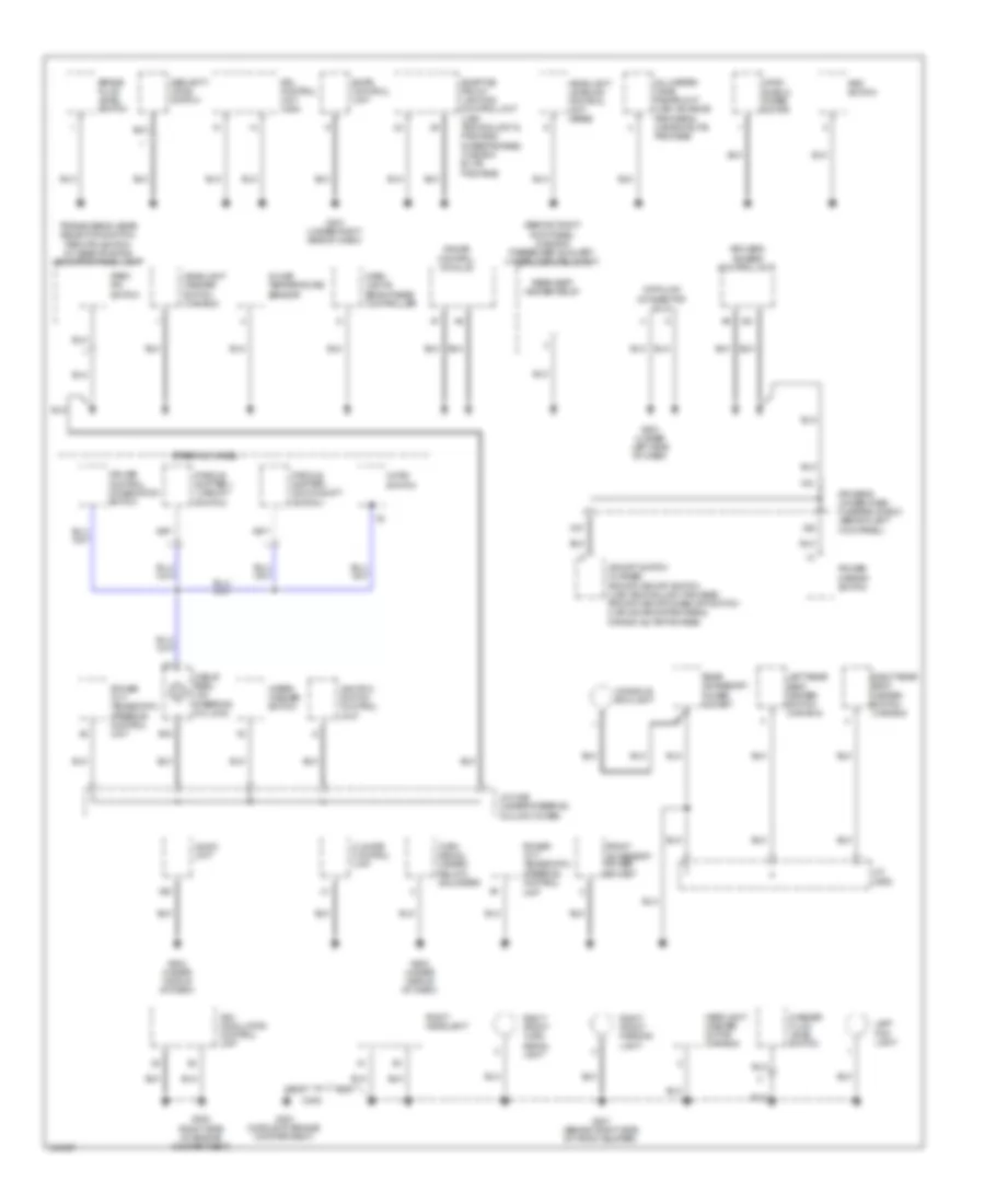 Ground Distribution Wiring Diagram (3 of 5) for Acura RL 2011