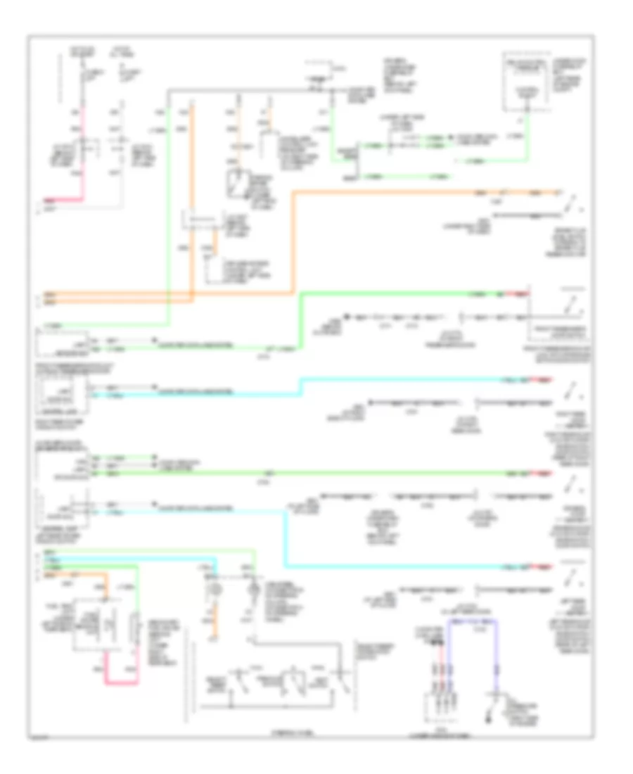 Instrument Cluster Wiring Diagram 2 of 2 for Acura RL 2011