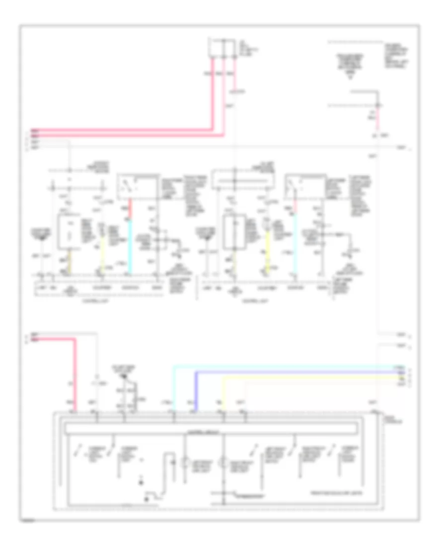 Courtesy Lamps Wiring Diagram 2 of 3 for Acura RL 2011
