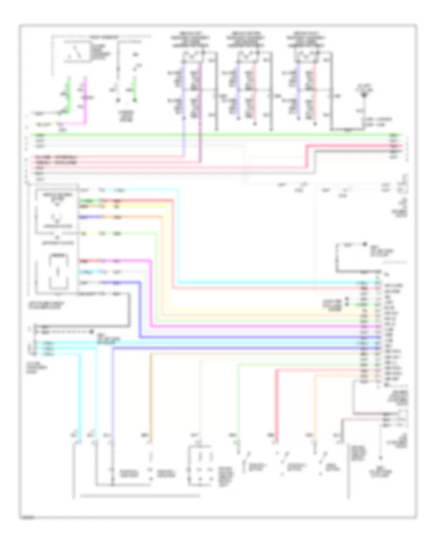 Memory Systems Wiring Diagram 2 of 4 for Acura RL 2011