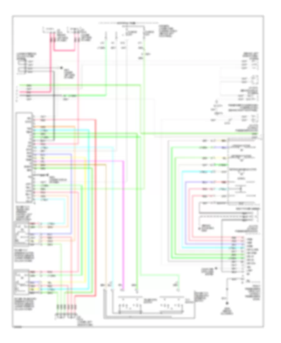 Memory Systems Wiring Diagram 3 of 4 for Acura RL 2011
