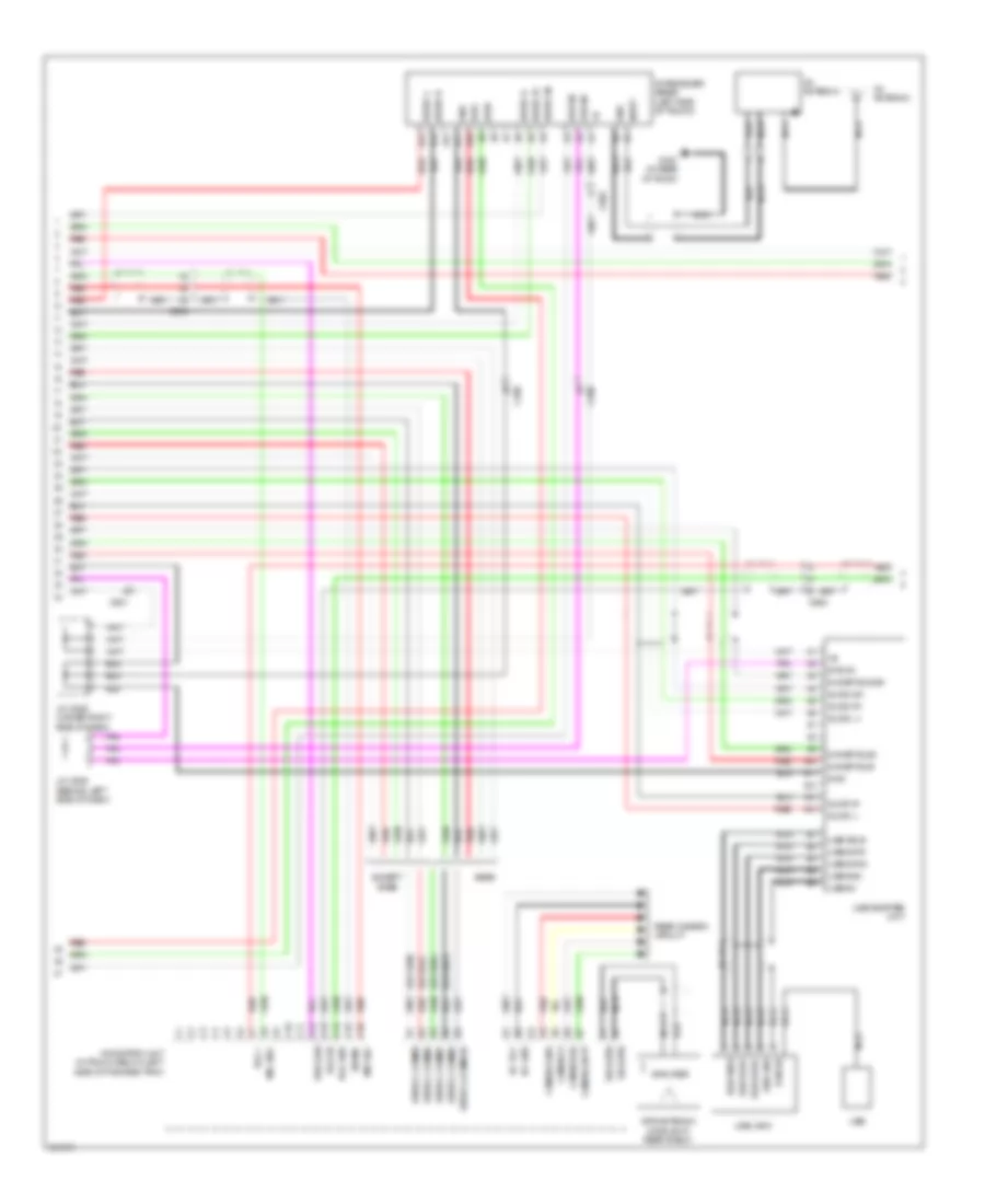Navigation Wiring Diagram, USA (6 of 7) for Acura RL 2011