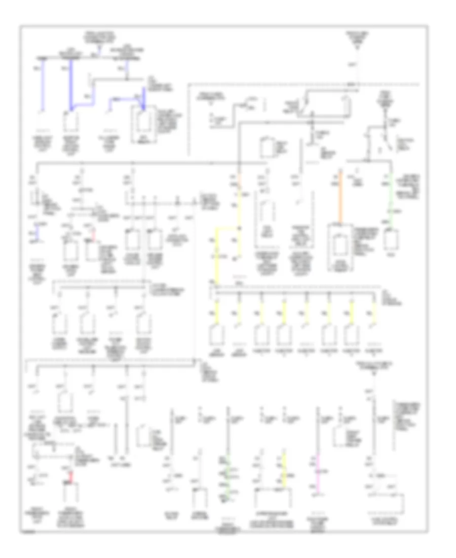 Power Distribution Wiring Diagram (5 of 6) for Acura RL 2011