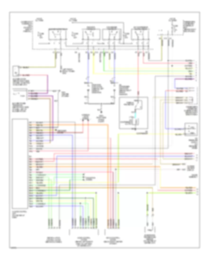 Automatic AC Wiring Diagram, Except Type S (1 of 2) for Acura 3.2TL 2002