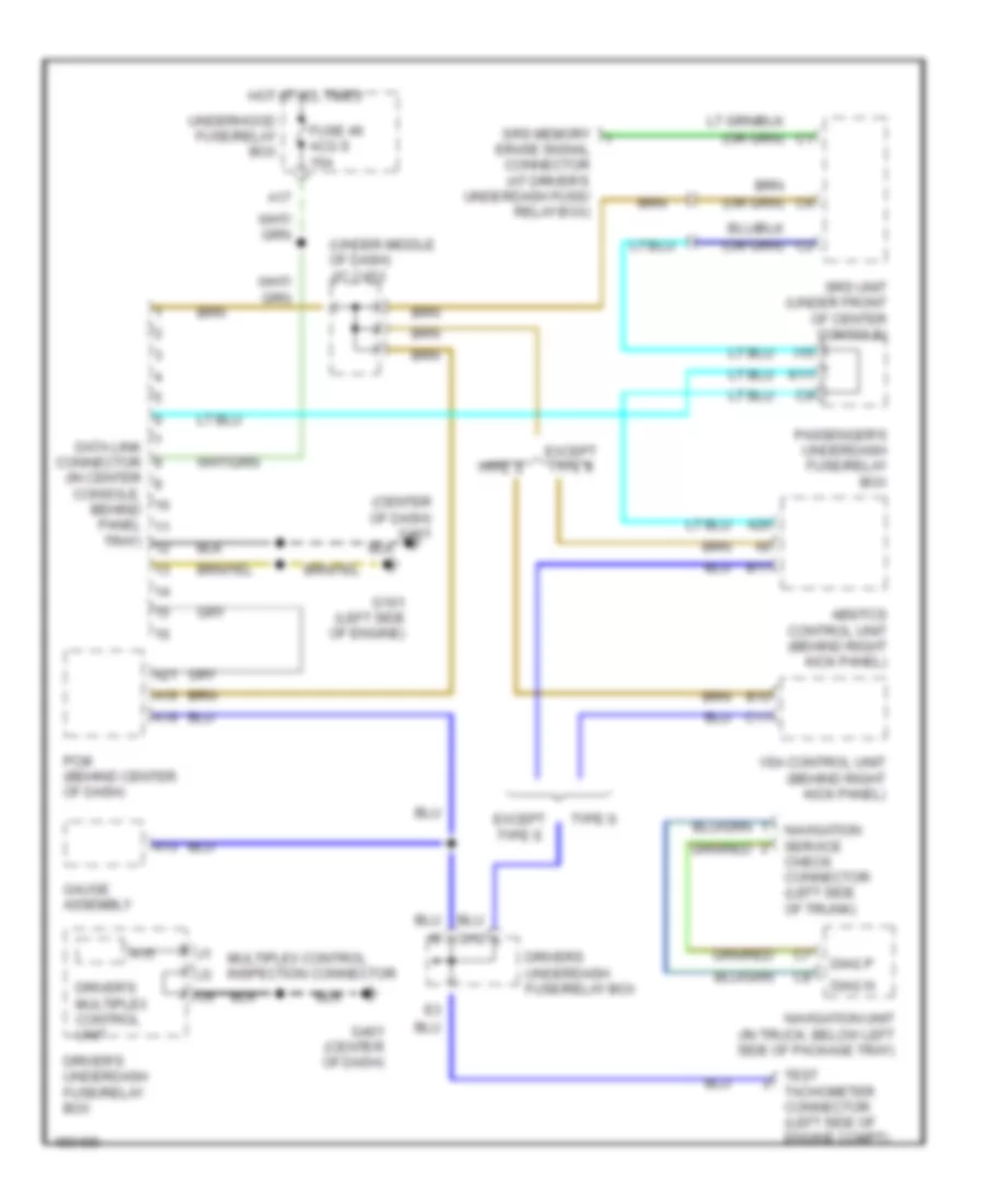 Computer Data Lines Wiring Diagram for Acura 3.2TL 2002