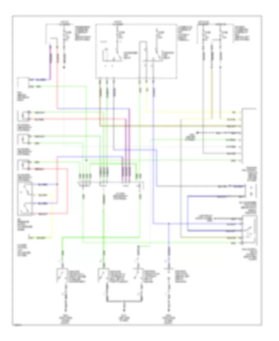 Cooling Fan Wiring Diagram, Type S for Acura 3.2TL 2002