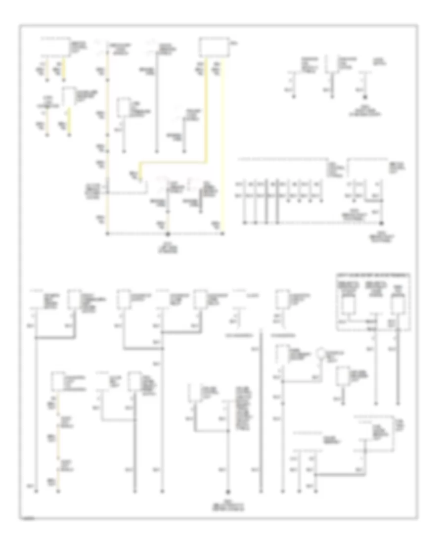 Ground Distribution Wiring Diagram 2 of 4 for Acura 3 2TL 2002