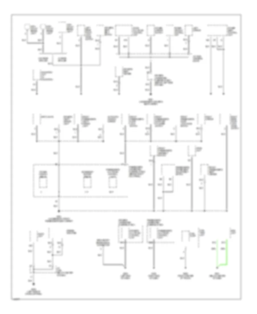 Ground Distribution Wiring Diagram 3 of 4 for Acura 3 2TL 2002