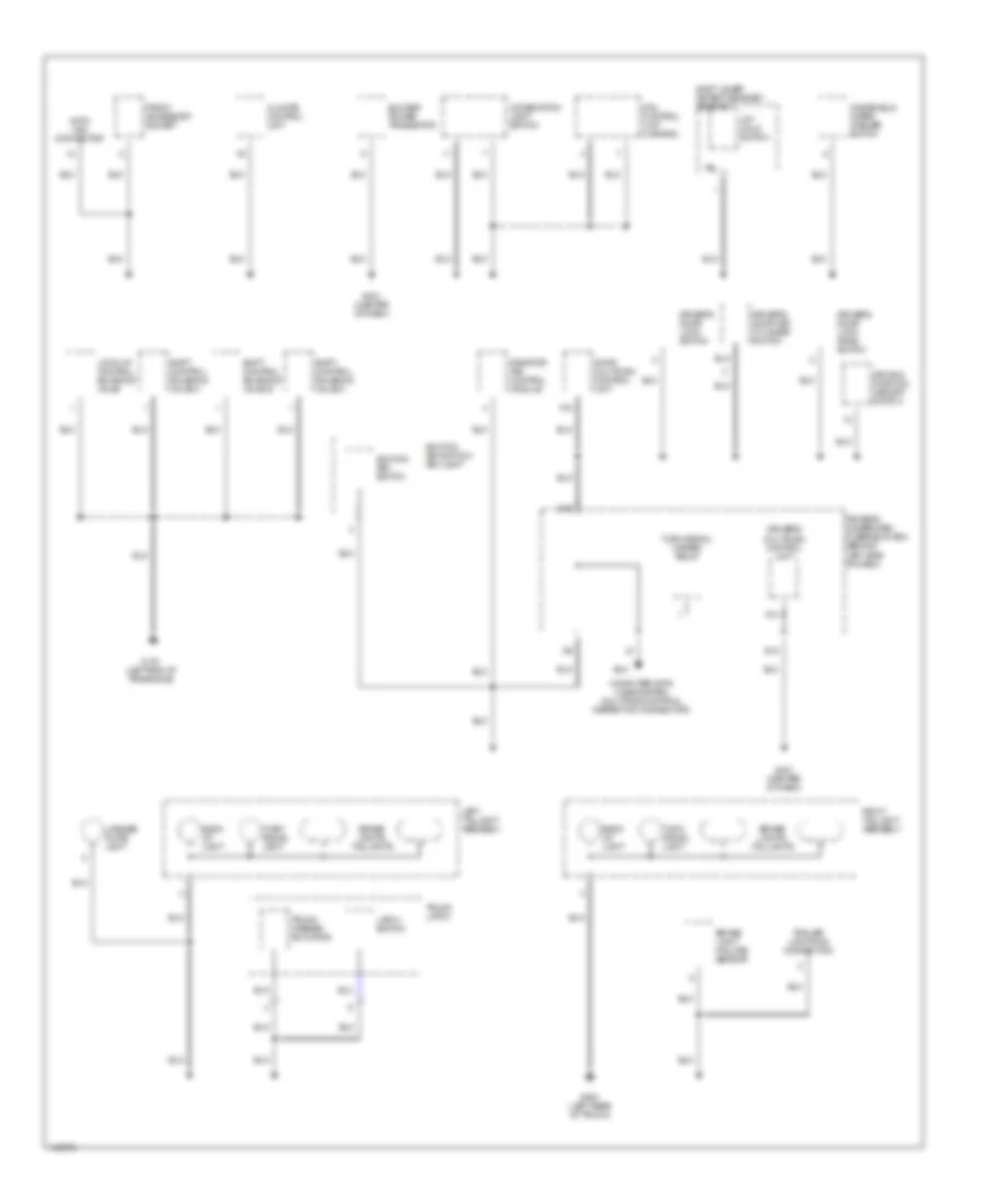 Ground Distribution Wiring Diagram (4 of 4) for Acura 3.2TL 2002