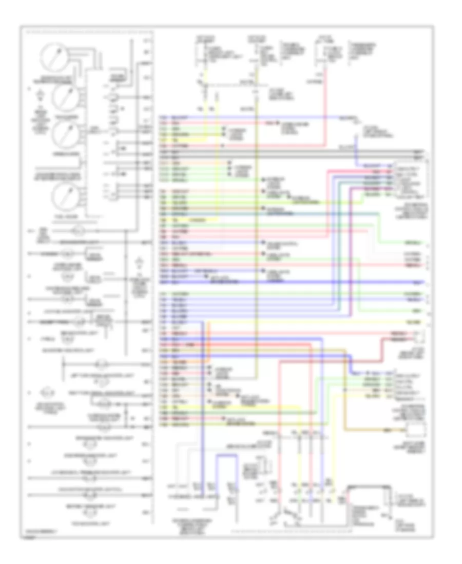 Instrument Cluster Wiring Diagram 1 of 2 for Acura 3 2TL 2002