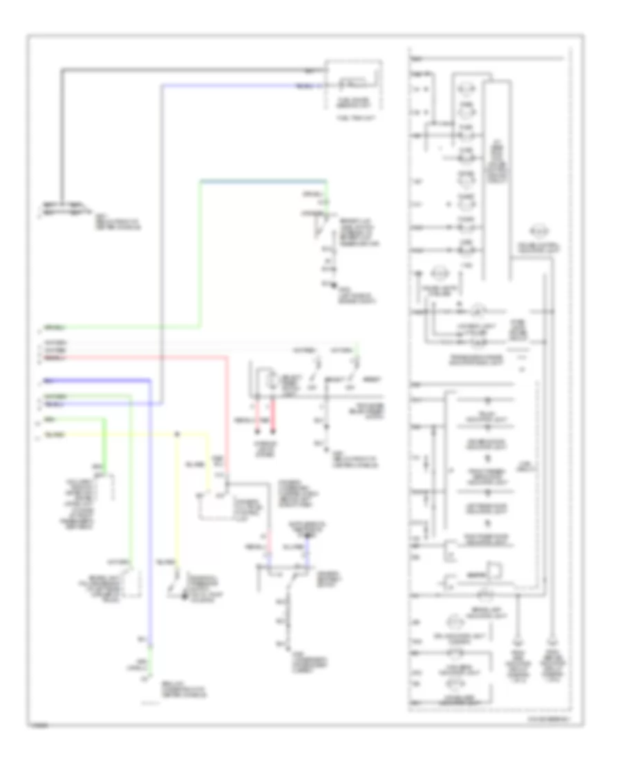 Instrument Cluster Wiring Diagram 2 of 2 for Acura 3 2TL 2002