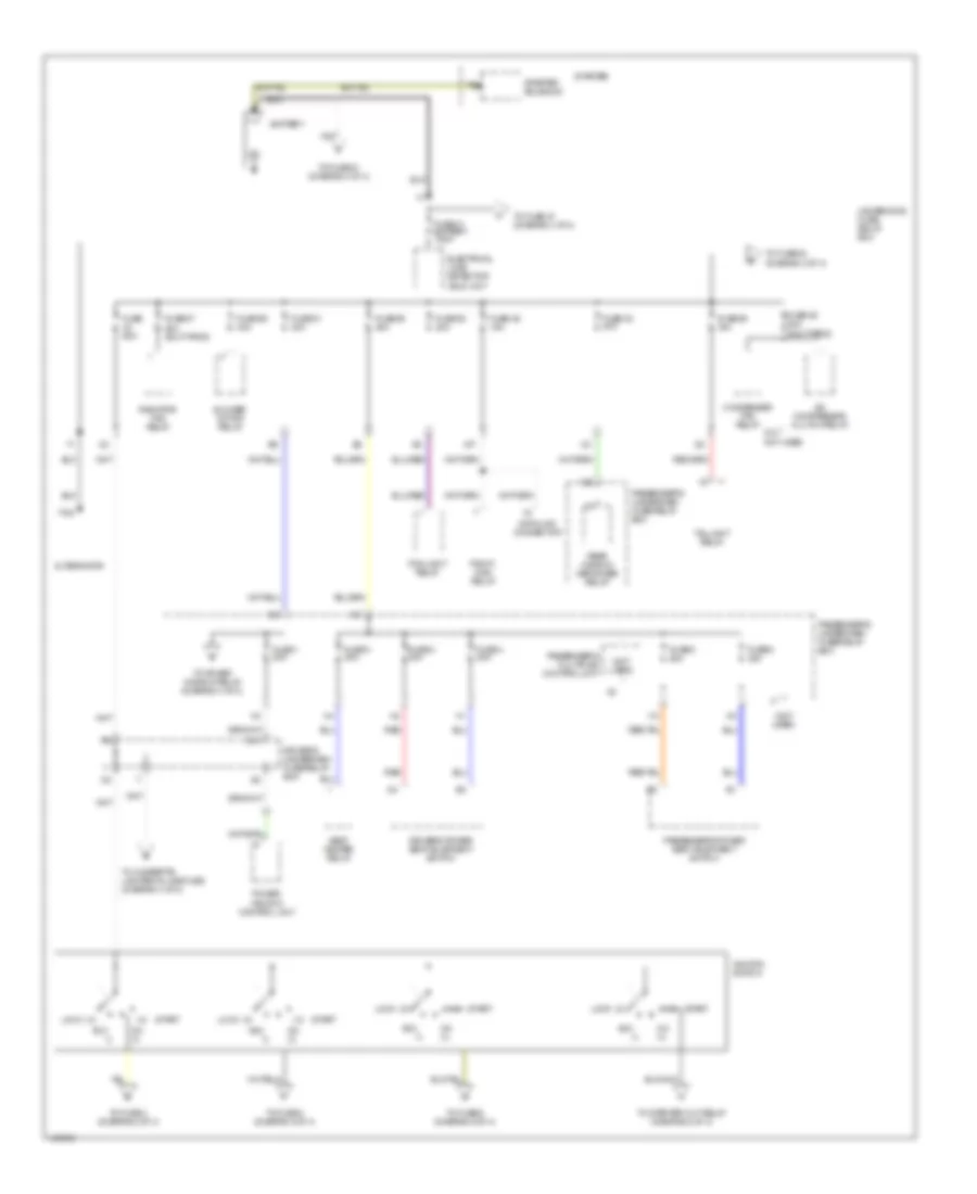 Power Distribution Wiring Diagram 1 of 4 for Acura 3 2TL 2002