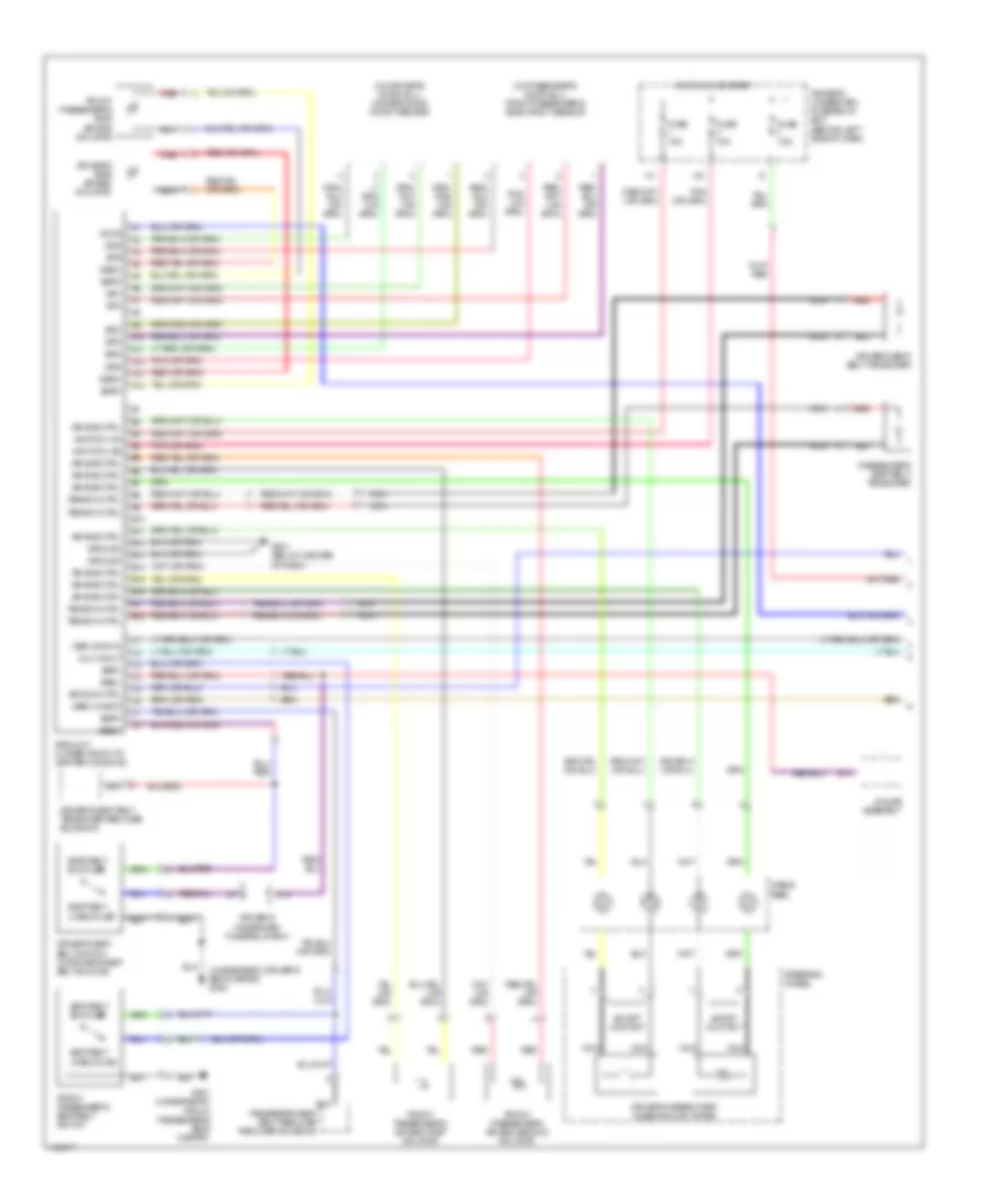 Supplemental Restraints Wiring Diagram 1 of 2 for Acura 3 2TL 2002